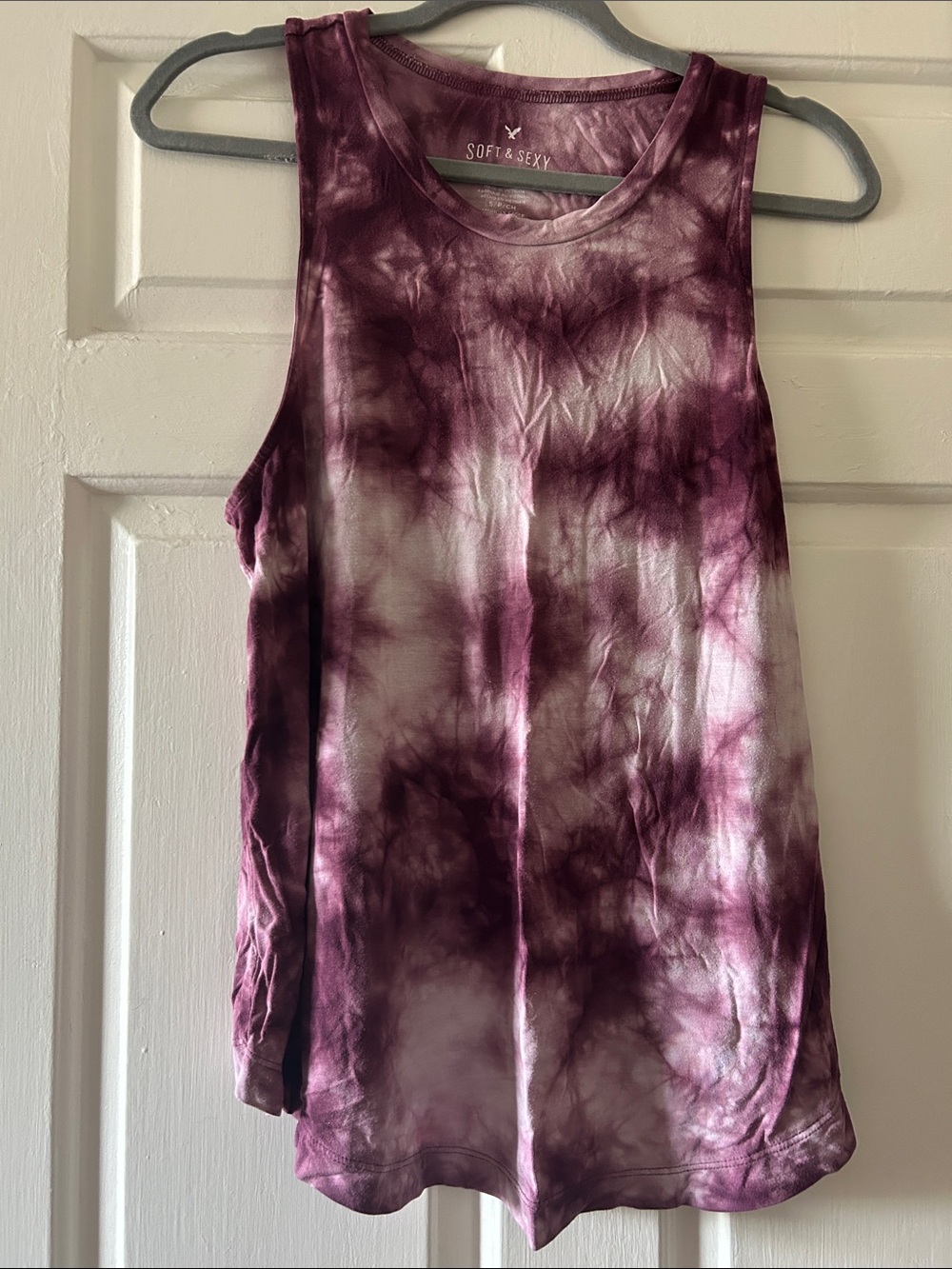 Women's Plum Tie-Dye Tank Top